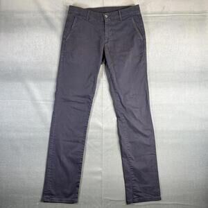 AG Adriano Goldschmied The Lux Khaki Pants Mens 30R Gray Chino Flat Front